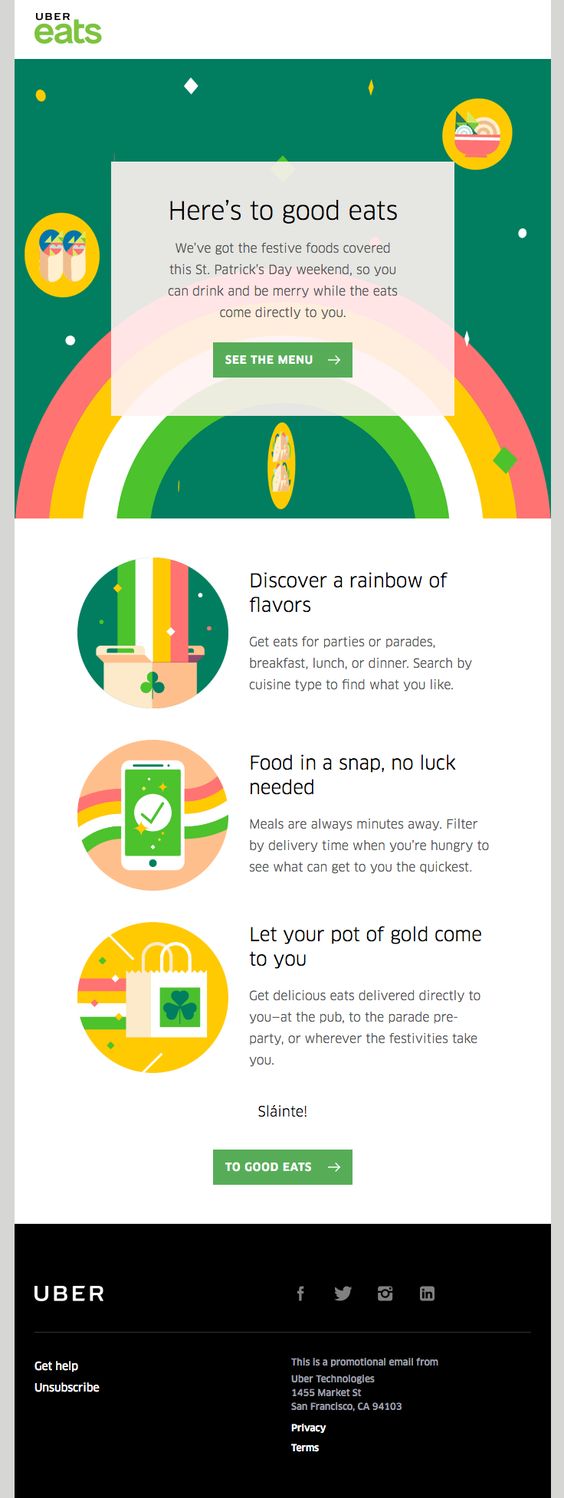 Saint Patrick's Day email 3