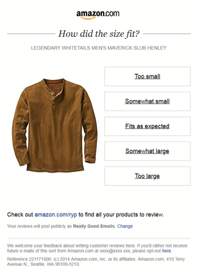 Email Personalization - Amazon