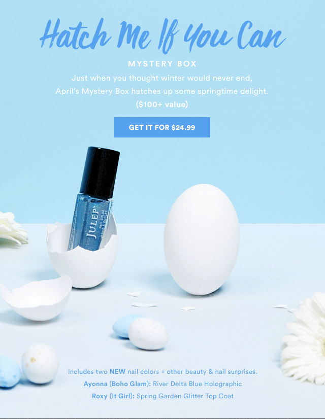 Easter email campaign inspiration - Julep