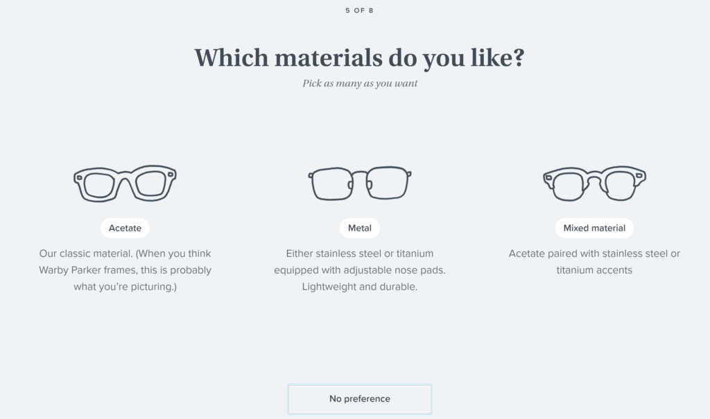 Warby6 - Quiz example