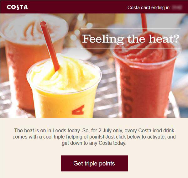 Costa - fun summer email