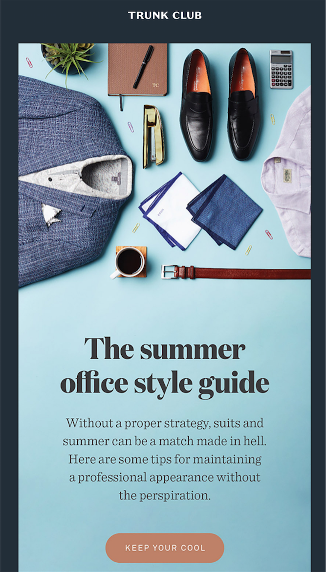 Summer email inspiration - Trunk Club