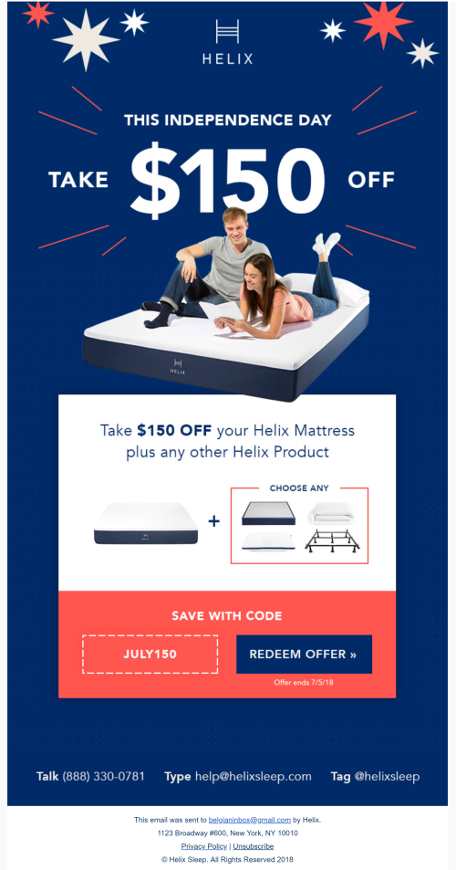4th of July Sale – email 2 4th of July Sale - email 2