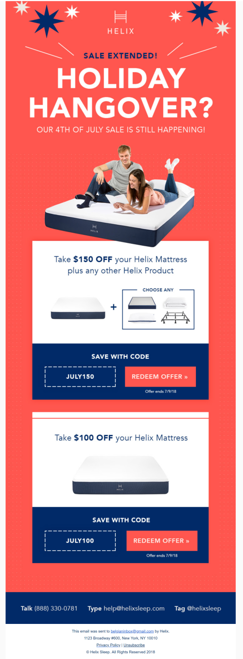 4th of July Sale – email 6 4th of July Sale - email 6
