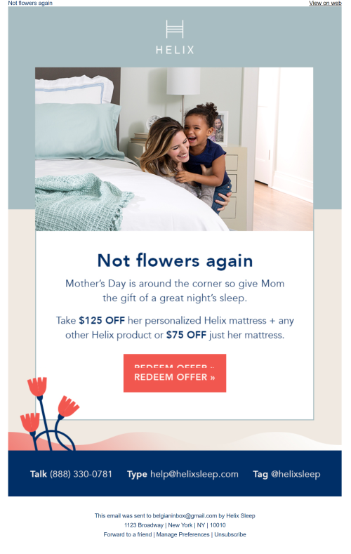 Mothersday email Mothersday email